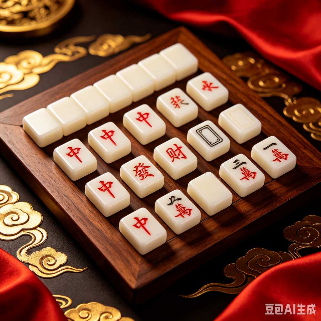 asian classic board game mahjong